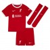 Liverpool Ibrahima Konate #5 Domáci Detský futbalový dres 2023-24 Krátky Rukáv (+ trenírky)
